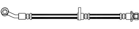 Borg & Beck BBH8211 Brake Hose To Fit Honda Civic VIII(FD FA) 06-