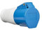 Knightsbridge 240V IP44 32A Connector 2P+E, Blue