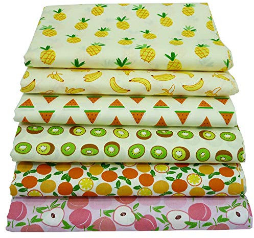 YYSZ 6 Stück 46 cm x 56 cm Baumwollstoff Patchwork Stoffe, Stoffstücke 100% Baumwolle Dünner Stoff Zum Nähen für Alle Arten von Kleinen Handgemachten