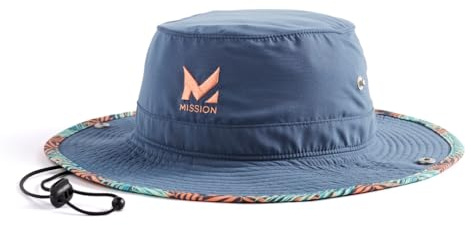 MISSION Cooling Wide Brim Bucket Hat, Flip-Up Brim & UPF 50+ Sun Protection