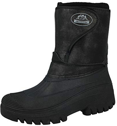 NEW Ladies Horse Riding Yard Showerproof Stable Walking RAIN Snow Winter SKI Warm Farm Mucker Boots