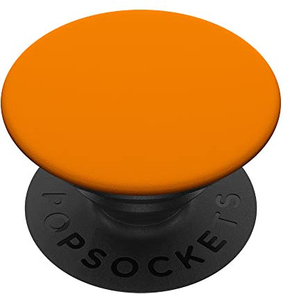 Orange Telefon Zubehör | einfarbig Hex Code #ff8800 PopSockets Klebender PopGrip