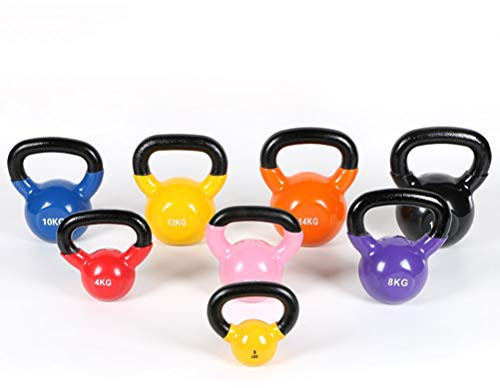 Kettlebells AGYH Farbige Gusseisen, Home Sport Fitnessgeräte, Krafttraining Hanteln, 2,3 Kg / 4 Kg / 6 Kg / 8kg / 10 Kg / 12 Kg / 14 Kg / 16 Kg (Size : 4kg/8.8lb)