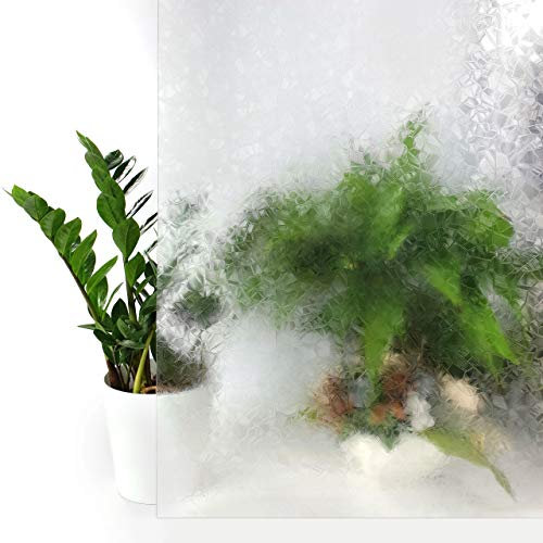DecoMeister Lámina Adhesiva para Ventanas Vinilo Autoadhesivo Sin Pegamento para Cristales Película Estática para Cocina Papel Decorativo para Mampara Proteccion de Privacidad En Rollo 90 x 150 cm