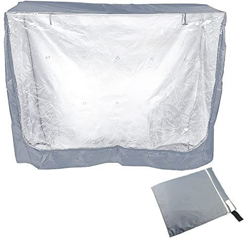 SagaSave Universal-Abdeckung für Doppelstall, feuchtigkeitsbeständig, für Kaninchenstall, Abdeckung für staubdichte Stallabdeckung für Rubbits, Hamster, Haustiere,Hauszubehör, Grau, 122 x 50 x 105 cm