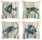 Vgzsyomqib Ozean Schildkröte Muster Kissenbezug Kissen Hülle Sofakissen Kissenbezüge 45x45 cm Dekokissen Couchkissen Bezug Schlafzimmer Kopfkissen Bezüge Kissenhülle Deko Kinder 4er Set Beige Blau