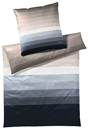 JOOP! Mako-Satin Bettwäsche-Garnitur Horizon Farbe Stone Shades Größe 200x220+2x80x80