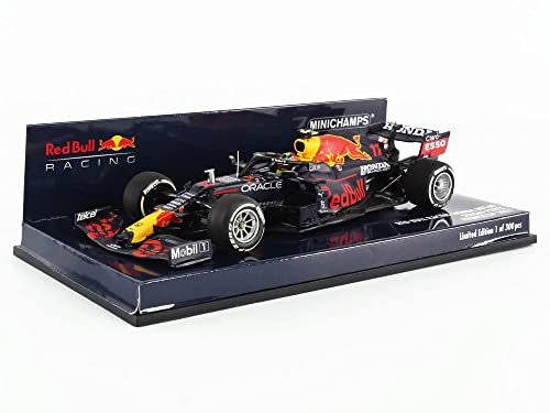 Minichamps 410210811 1:43 Red Bull Racing Honda RB16B-Sergio Perez-3rd French GP 2021 Sammlerstück Miniaturauto, Mehrfarbig