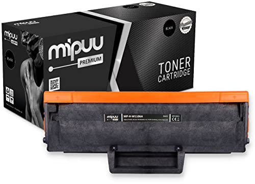 Mipuu Toner kompatibel für HP W1106A 106A Schwarz Black für HP Laser 107 108 MFP131 MFP133 MFP135 MFP136 MFP137 FWG MFP138 FNW P PN PNW Lasertoner