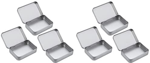 Cabilock Leere Blechdosen Pfefferminz Bonbons Dose 2 Stück Wei?blech Zigarettenschachtel Metalldose Zigarettendosen Dose Vorratsdose Leere Dose: 3St Kondom Aufbewahrung