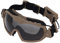 Airsoft Goggles Anti Fog Taktisch Fan Version Cooler Brillen Regulator Paintball Schutzbrillen für CS Schießen Jagd Ski Bike Sport (Tan)