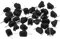 PATIKIL Verrouillage Appuyer Bouton Interrupteur, 30 Pièces Bent/Droit Pieds Marche/Arrêt Autoblocage DC 30V 1A Micro Commande pour Lampe Poche Lumière Lampe Mur Prise DIY, Noir