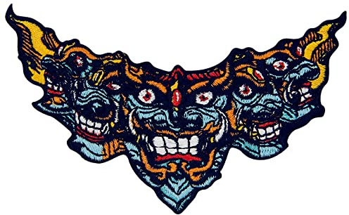 Aufnäher, bestickt, Design: Die Masken, zum Aufbügeln oder Aufnähen