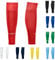 LION SPORTSWEAR Kids/Youth Football Sock Sleeves To Accompany Grip Socks - Fits Over Calf/Shin Pads - Variety Of Colors To Match Your Team Kit (Red)
