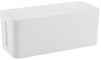 Guoyoocc Kabelbox Groß Und Klein Im,Kabelmanagement-Box Zum Kabel Verstecken Bei Kabelsalat,Aufbewahrungsboxen In Weiß FüR Kabel,Adapter Und Steckerleisten,Kabelmanagement