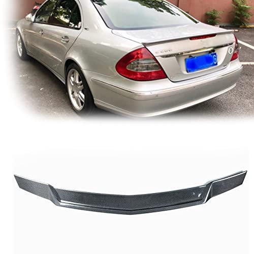 WILSEM Auto Heckspoiler Flügel Real Carbon Trim Splitter Lippe Für Benz W211 E-Klasse 2003-2008 4 Tür E320 E350 E500 Schmücken