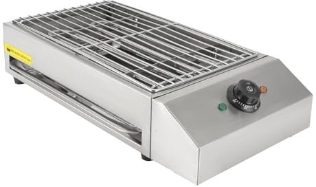 Elektrischer Grill Kocher Profi Gastro Grillplatte Grillofen mit einstellbarer Temperatur Grill Braeter kann Hähnchen Fisch Gemüse Grillen