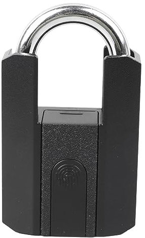 Fingerprint Padlock Smart Electronic Padlock with Anti Theft Phone Unlocking 2 Keys Waterproof Design for Gym Locker School and More