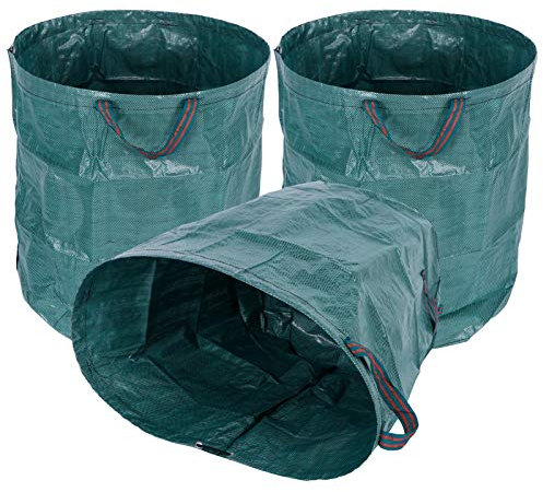 Garden Bag Large Capacity Reusable Leaf Garbage Waste Collection Container Storage Bag 3Pcs 72 Gallons