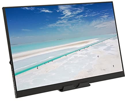 Fydun Monitor Portátil de 16 Pulgadas IPS HD 2K USB Tipo C HD Interfaz Multimedia Monitor de Viaje Portátil para Teléfono Computadora Familia Aplicada