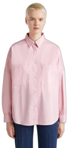 United Colors of Benetton Camicia Donna, Rosa, S