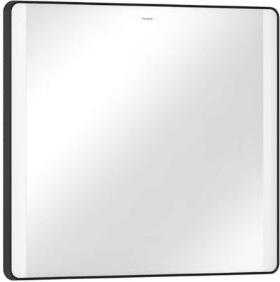 hansgrohe Xarita Lite Q Spiegel, seitliche LED-Belechtung, 800x30x700mm, Wandschalter, 54963, Farbe: Mattschwarz