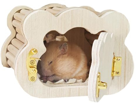 Hamster Retreat - Hamster Holzhaus, niedliche Wolkenform gemütlicher Hamster Retreat, Hamster Versteck Spielzeug Hamster Versteck Hamster Hamster Spielzeug Hamster Hams