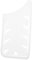 KICHOUSE Vaina de cuchillo de cocina protector de dedos para cortar alimentos protector de cuchillo Cubrir universal acero protector de nudillos de dedos el plastico blanco