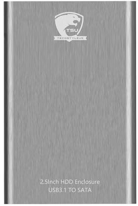 Slim Portable External Hard Drive HDD – USB 3.0 TO Type-C High-Speed Storage – Compatible with Windows, Mac, Laptop, PC, Desktop, PS4, Xbox – Backup for Data, Movies, Games & Photos (White, 1TB)