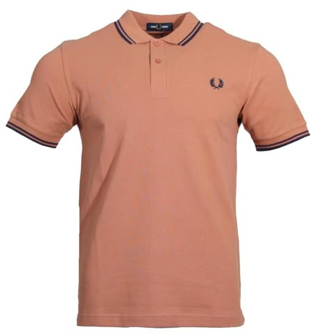 Fred Perry Herren Kurzarm Polo - M3600 (DE/NL/SE/PL, Alphanumerisch, M, Regular, Regular, Light Rust)