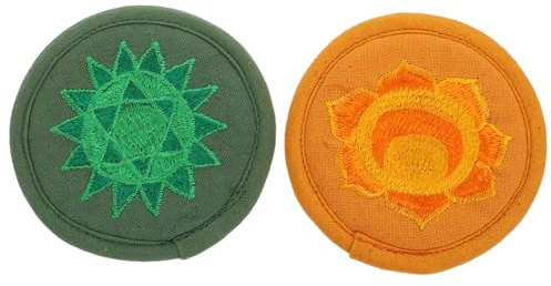 Buddha Klangschalenmatte 2 Stück, Religiöses Schalenkissen aus Baumwolltuch | Kompakt und Leicht, zum Aufbewahren und Mitnehmen, Zubehör für Buddha Klangschalen