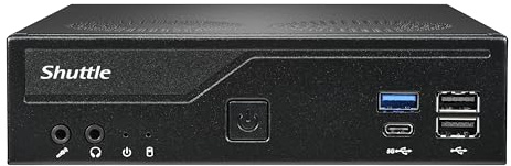 Shuttle Xp? Slim Dh610v2 Barebone Per Pc/stazione Di Lavoro 1.35l Sized Pc Nero Intel H610 Lga 1700 (dh610v2 S1700 H610 Black 120w - Gln Hdmi Display
