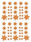 Oblique Unique® Weihnachts Sterne Sticker Aufkleber - Deko Weihnachten - Farbe wählbar (Champagner)