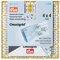 Prym 611472 Universal 4 x 4 inch Omnigrid Lineal, Kunststoff, transparent