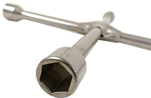 PRECISION STEEL clé en Croix renforcée Type Pro, Argenté