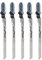 BIlinli 5 Pcs T101AO HCS T-Shank Jigsaw Blades Curve Cutting Tool Kits For Wood Plastic