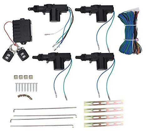 EBTOOLS Kit chiusura centralizzata di chiusura centralizzata con ingresso, porta universale per auto di chiusura centralizzata con serratura senza chiave con dispositivo