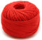 - STRICKDIRWAS - Häkelgarn aus 100% Baumwolle Baumwollgarn Baumwollfaden zum Sticken, Häkeln, Schmuck, Basteln… (rot-1er)