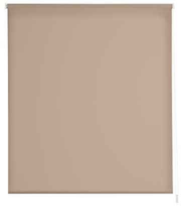 Estoralis | Gove | Estor Enrollable Diseño Moderno | Translúcido Liso | Color | Taupe | 110 x 235 cm (Ancho/Alto) Tamaño Tela 107 x 230 cm | Estores para Ventanas y Puertas