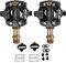 SM SunniMix Fahrrad Carbon Pedale Cleats Set - MTB Klickpedal Breite, Yellow
