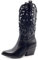 Toocool - Scarpe Donna Stivali Stivaletti Texani camperos Western Traforati G629 [37,YG888 Nero]