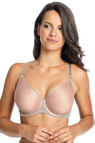 Gaia Dame Bügel BH Klassisch Elegant Schalen Träger Glatt 1082 Gaja, Hellbraun,80E