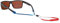 Pilotfish Premium Silikon-Sonnenbrillenband, verstellbarer Brillenhalter mit einzigartigem Passthrough-Design – universelle Passform (Rot/Weiß/Blau), Rot, Weiß und Blau