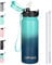 GOPPUS Borraccia Acciaio Inossidabile 600ml/20oz con Cannuccia Borraccia Sportiva Isolata Bottiglie d'Acqua in Metallo Ribaltabili a Doppia Parete Borraccia Termica a Tenuta Stagna per Sport Palestra