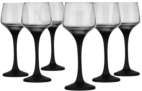 Glasmark Krosno Schnapsgläser 6er Set 75 ML Gläser Set Für Schnaps Vodka Glas Shots Likör Schnapsglas Shotgläser Likörgläser Geschenkset Wodka Midnight 6 x 75 ML