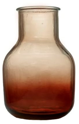 Fuchs Design PureCycle Madrid Vase/Windlicht rost ombré Gr. M, Ø20 x 30,5cm, aus recyceltem Glas