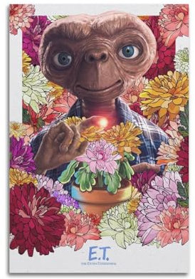 VZRSQZK Filmposter E.T. The Extra-Terrestrial, dekoratives Gemälde, Leinwand-Wandposter und Kunstdruck, modernes Familienschlafzimmer-Dekor-Poster, 30 x 45 cm
