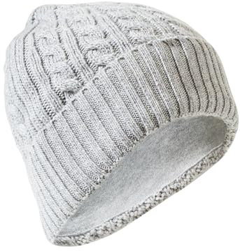 camel active Damen Beanie mit Jerseyfutter Grau, Womenswear-OS