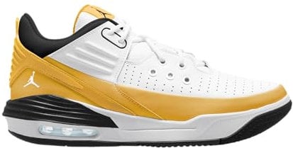 Nike Herren Jordan Max Aura 5 Basketballschuh, White/Yellow Ochre, 43 EU