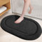 COLOR&GEOMETRY Noir Tapis de Bain Antidérapant 50 x 80 cm, Tapis Salle de Bain Absorbant, Tapis Baignoire Doux Tapis Sortie de Douche Lavable pour Salle de Bain, Toilette, Baignoire, Vanité